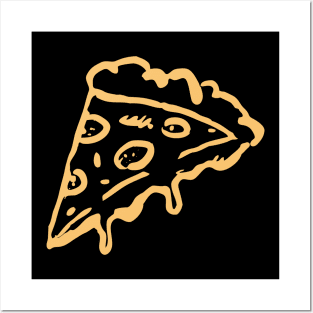 Dripping Cheese Pizza Icon Posters and Art